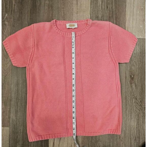 Talbots 100% Cotton Knit Top Size Medium - Picture 5 of 5